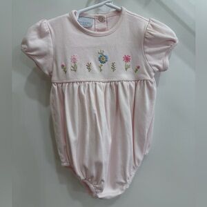 Squiggles Pink Bubble with Floral Embroidery